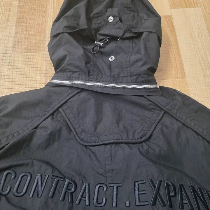 [BUNJANG] Juun.J Black Lettering Parka Coat 48 Oversized / 준지 블랙 레터링 야상 코트 48 오버핏 (정가 109만원)