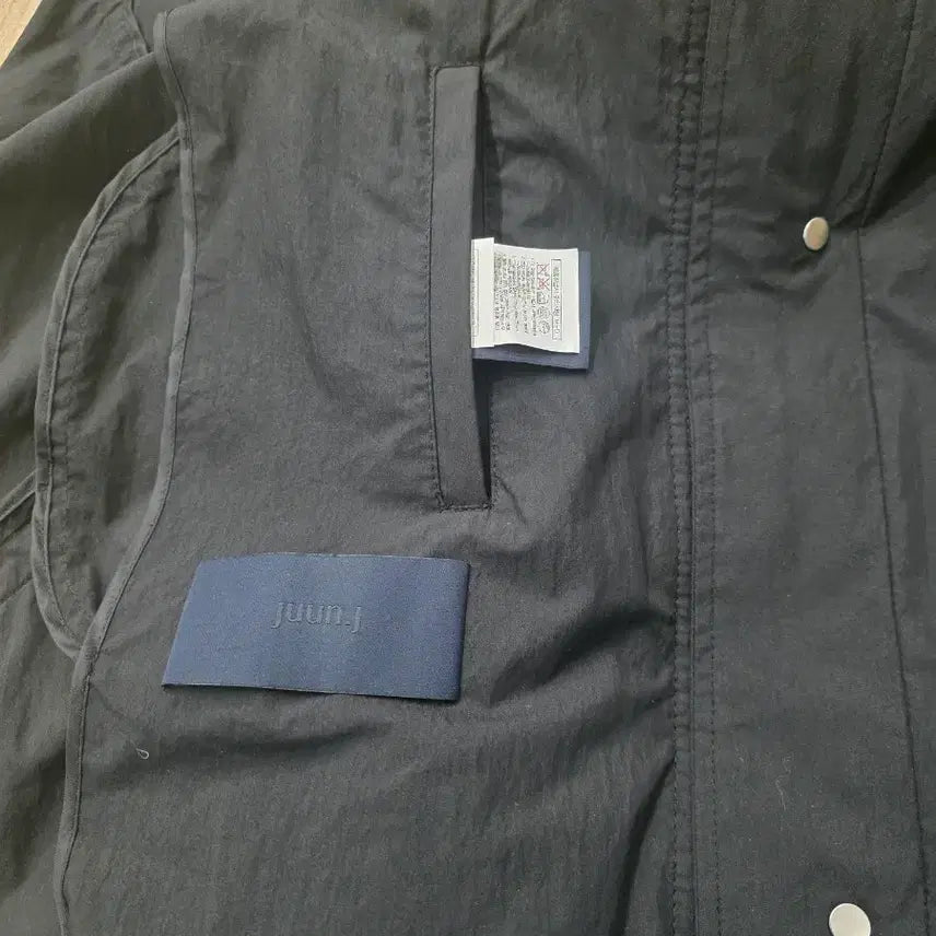 [BUNJANG] Juun.J Black Lettering Parka Coat 48 Oversized / 준지 블랙 레터링 야상 코트 48 오버핏 (정가 109만원)