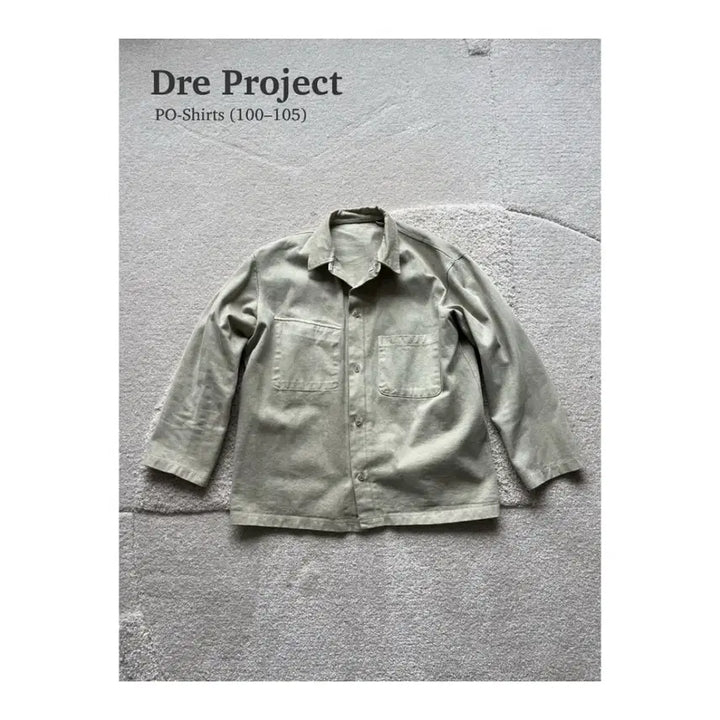 [BUNJANG] Dre Project PO-Shirts Utility Style Double Pocket Lightweight Jacket Shirt (Size 2 / Recommended 100-105) / 드레프로젝트 PO-Shirts (100-105)