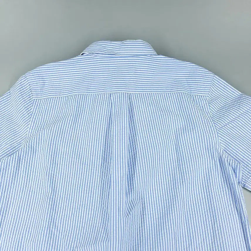 [SOLD OUT] 폴로랄프로렌 스카이블루 화이트 스트라이프 옐로우포니 버튼다운 시어서커 코