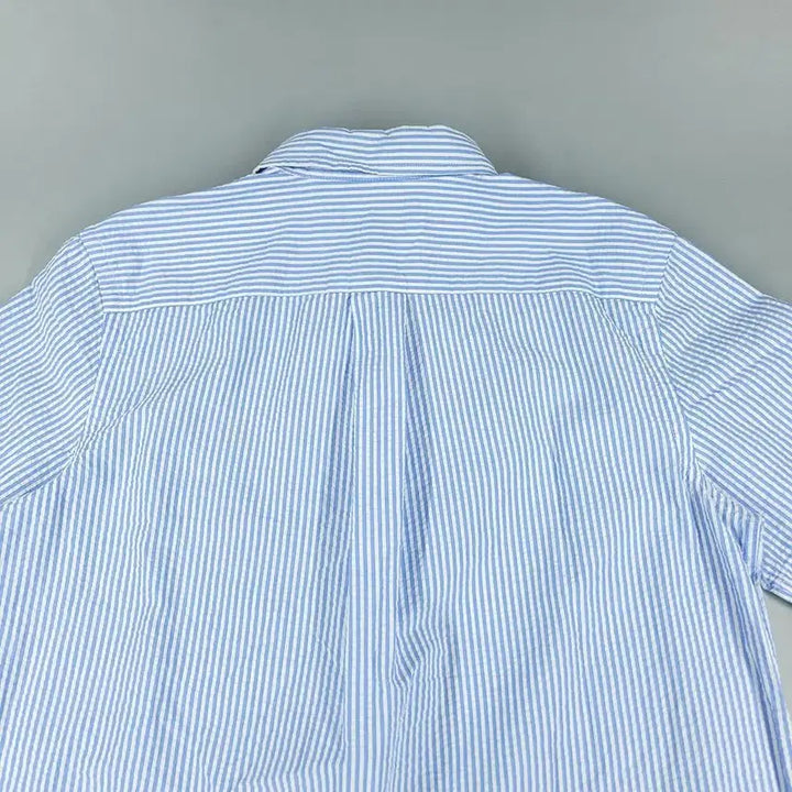 [SOLD OUT] 폴로랄프로렌 스카이블루 화이트 스트라이프 옐로우포니 버튼다운 시어서커 코