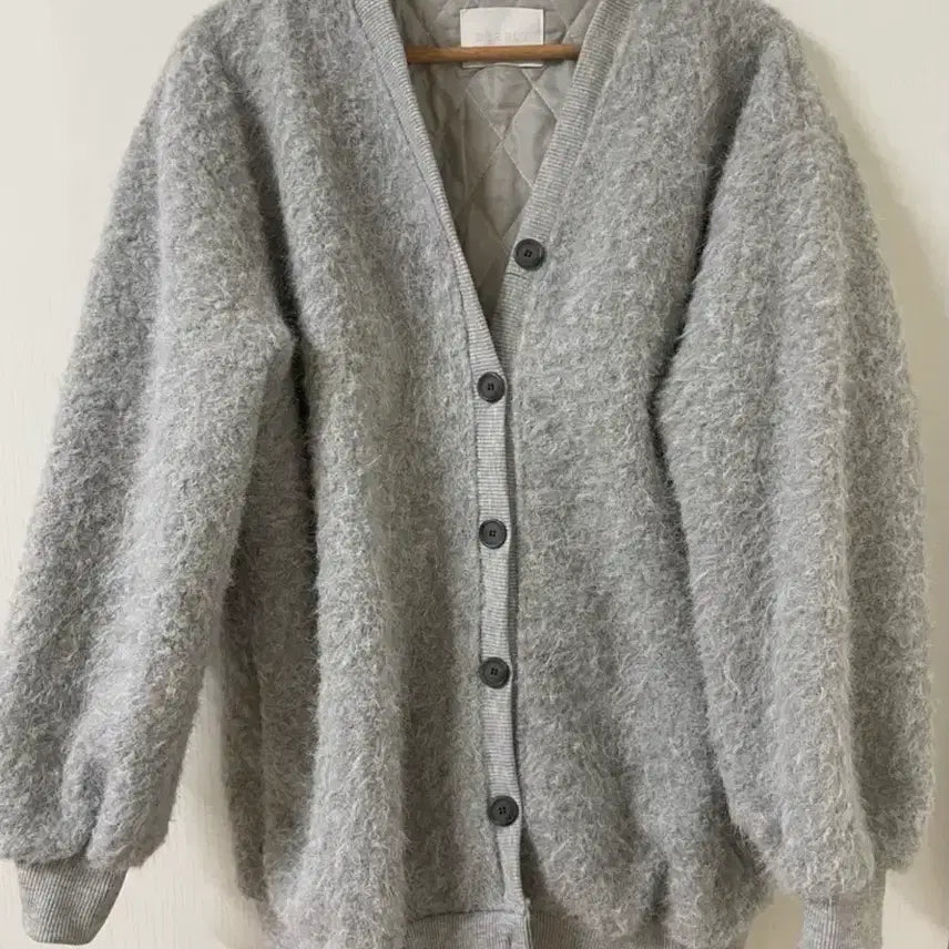 [BUNJANG] HM Style Faux Fur Knit Jacket / 남100) 코스 hm 털자켓 톡톡한니트 퍼니트