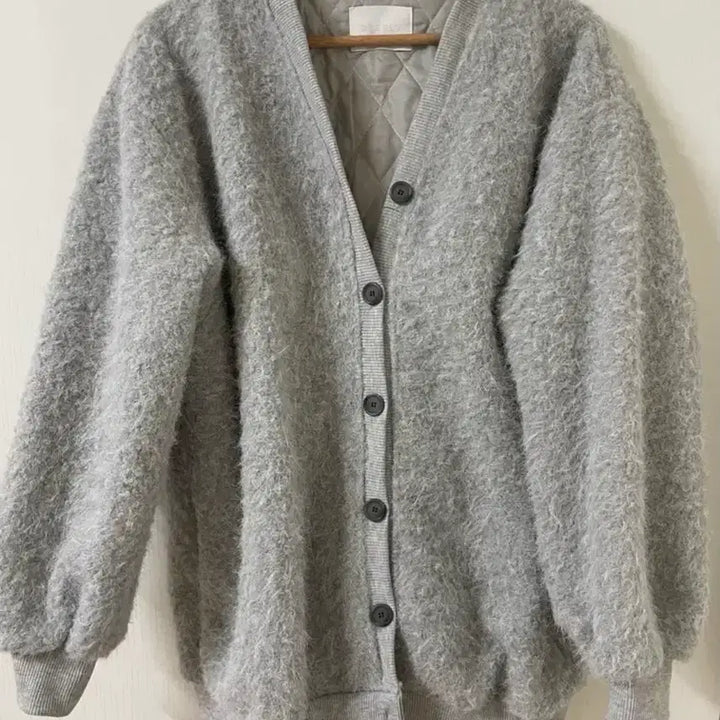 [BUNJANG] HM Style Faux Fur Knit Jacket / 남100) 코스 hm 털자켓 톡톡한니트 퍼니트