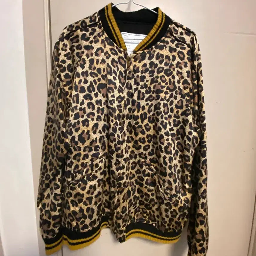 [BUNJANG] Blind Files Leopard Jacket Blouson / 블라인드파일즈 레오파드 자켓 블루종 1