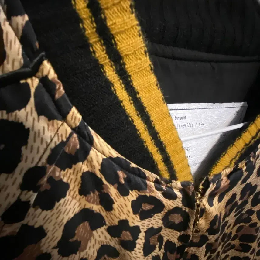 [BUNJANG] Blind Files Leopard Jacket Blouson / 블라인드파일즈 레오파드 자켓 블루종 1
