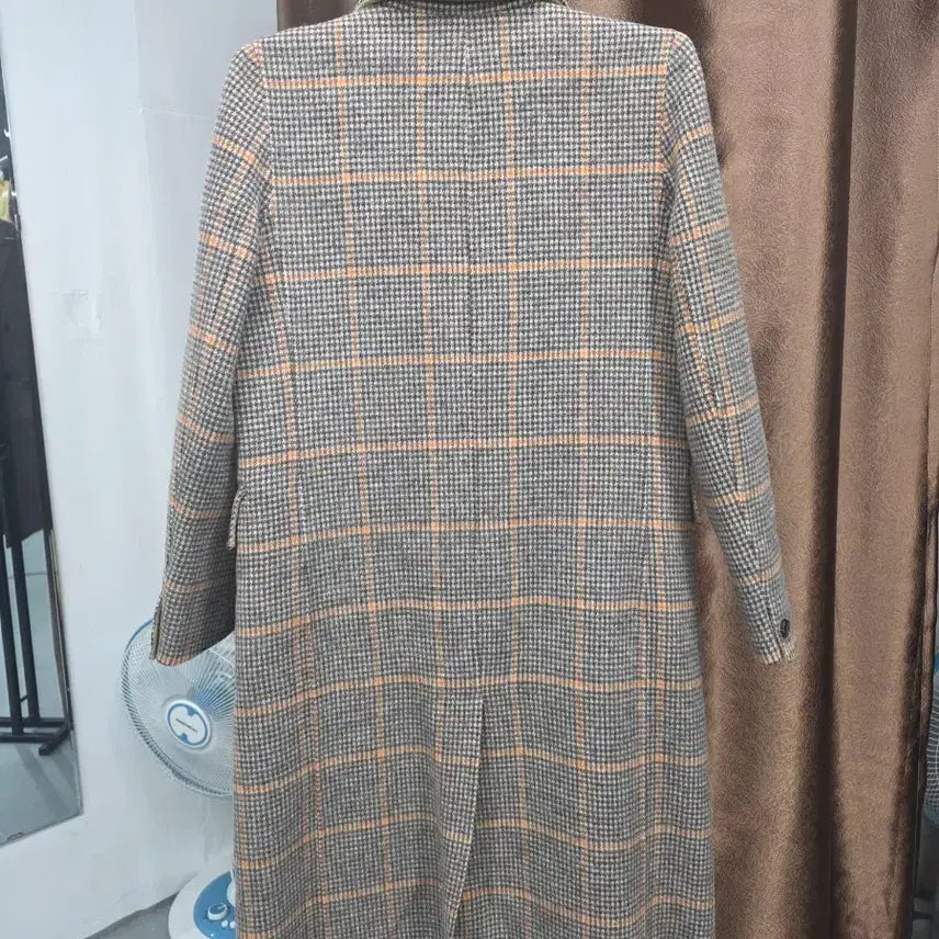 [BUNJANG] THE TILBURY Check Long Coat / THE TILBURY 체크 롱코트 85-88-155