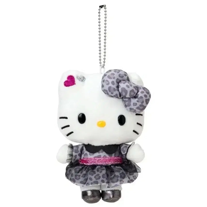 [BUNJANG] Sanrio Leopard Print Kitty Mascot Plush Keychain / 산리오 호피 레오파드 키티 마스코트 인형 키링