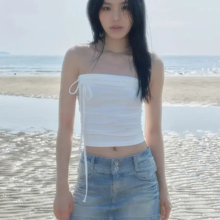 [BUNJANG] AZON Airy Tank Top White / 애즈온 탱크탑 화이트 AIRY TANK TOP