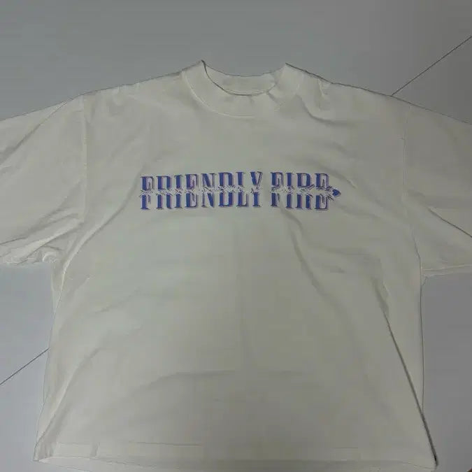 [BUNJANG] eaj Friendly Fire T-shirt (White, M) / eaj freindly fire 반팔 M사이즈