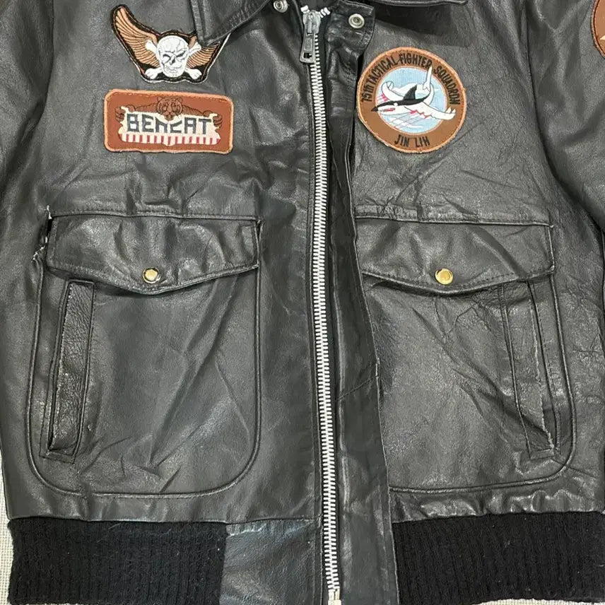 [BUNJANG] Sears A2 Leather Jacket / 70s Sears usa A2 leather / 씨어스 레더 자켓
