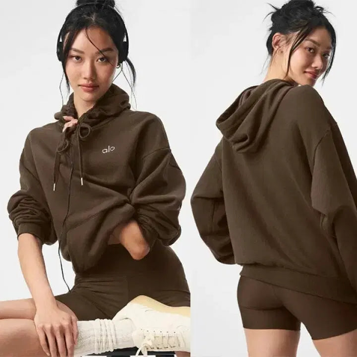 [SOLD OUT] ALO 알로 브라운 후드티 새상품