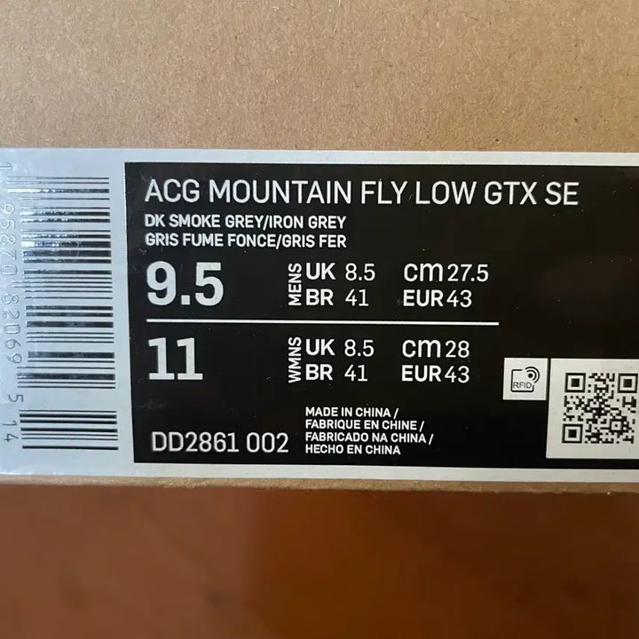 [SOLD OUT] 나이키 ACG 마운틴 플라이 로우 GTX SE 275 새제품