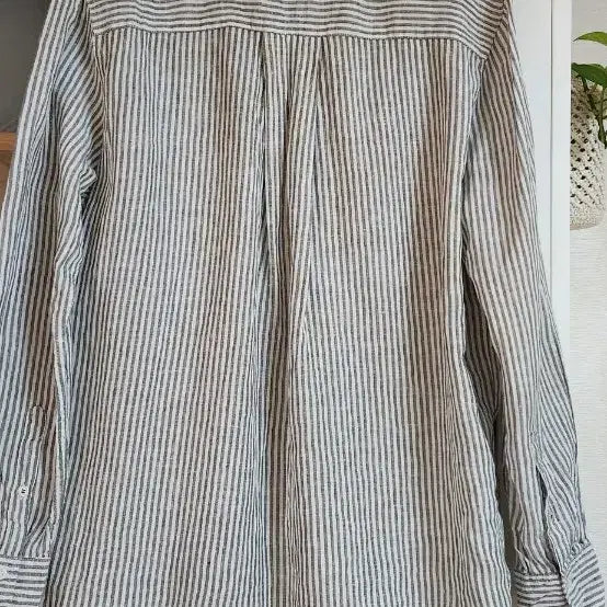 [BUNJANG] Tommy Hilfiger Linen Striped Shirt / 타미힐피거 린넨 스트라이프 셔츠
