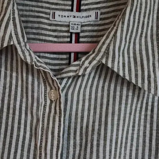 [BUNJANG] Tommy Hilfiger Linen Striped Shirt / 타미힐피거 린넨 스트라이프 셔츠