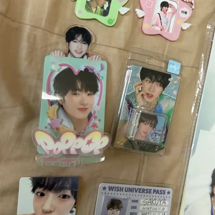 [BUNJANG] NCT WISH Sakuya Bundle Set Goods / 엔시티위시 사쿠야 굿즈 일괄판매 (아크릴스탠드, 스미니)
