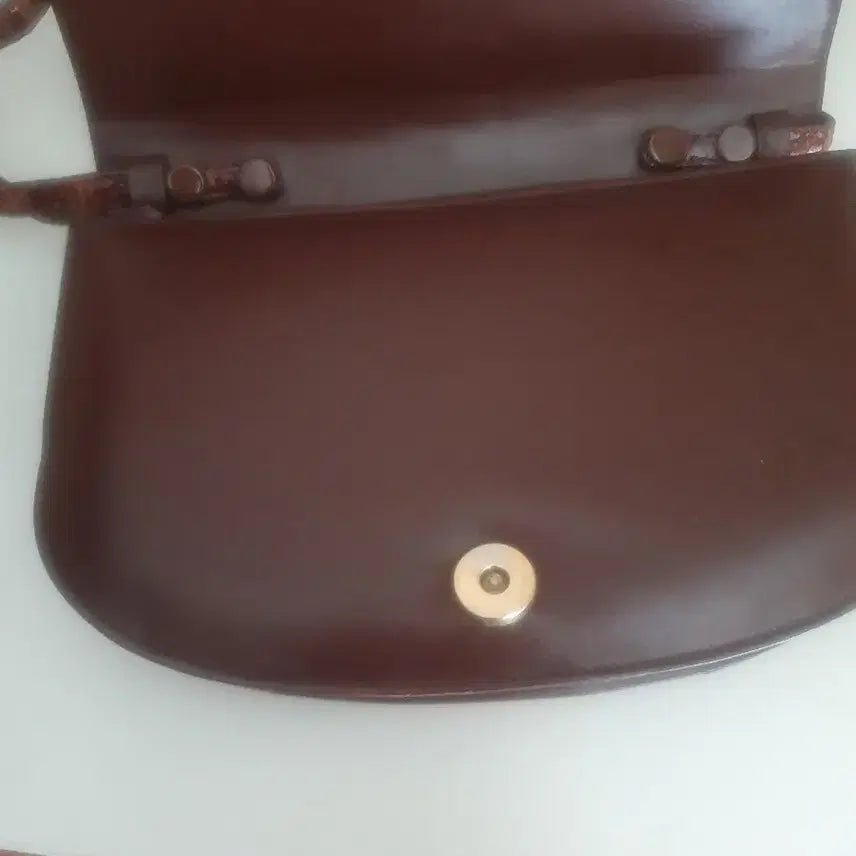 [BUNJANG] Crocodile Leather Shoulder/Cross Bag / 크로커다일 악어 가죽  숄더백/크로스백