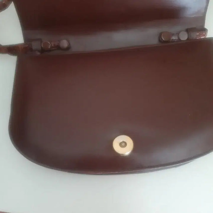 [BUNJANG] Crocodile Leather Shoulder/Cross Bag / 크로커다일 악어 가죽  숄더백/크로스백
