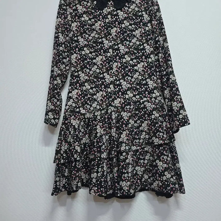 [BUNJANG] Jill Stuart Floral Lace Collar Midi Dress / 질스튜어트 플라워 패턴 레이스 카라 원피스