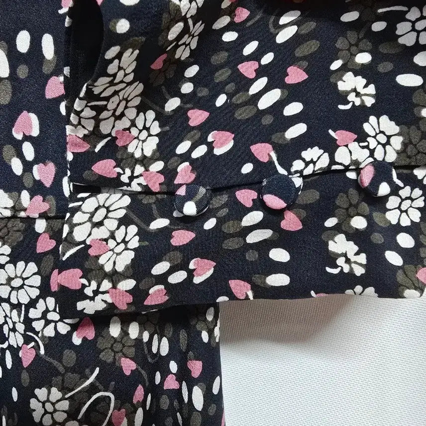 [BUNJANG] Jill Stuart Floral Lace Collar Midi Dress / 질스튜어트 플라워 패턴 레이스 카라 원피스