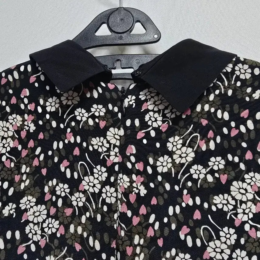 [BUNJANG] Jill Stuart Floral Lace Collar Midi Dress / 질스튜어트 플라워 패턴 레이스 카라 원피스