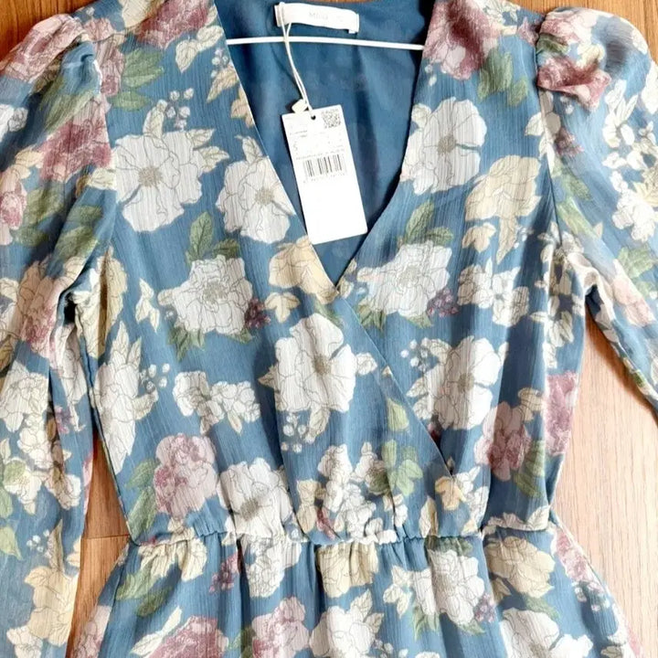 [BUNJANG] MANGO Floral Chiffon Maxi Dress / 망고 새상품 MANGO 플로랄 쉬폰 드레스 원피스