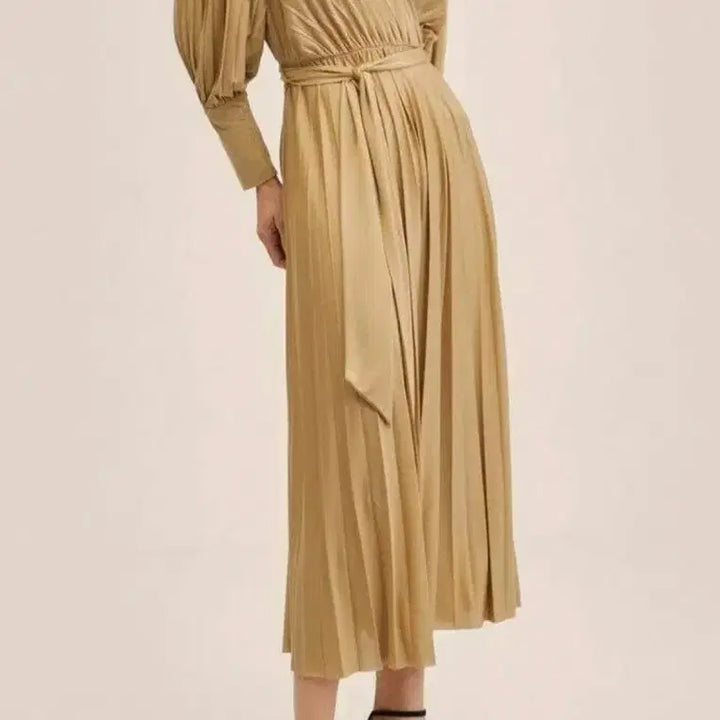 [BUNJANG] 망고 새상품 MANGO 벨트 플리츠 드레스 원피스 / 망고 새상품 MANGO 벨트 플리츠 드레스 원피스