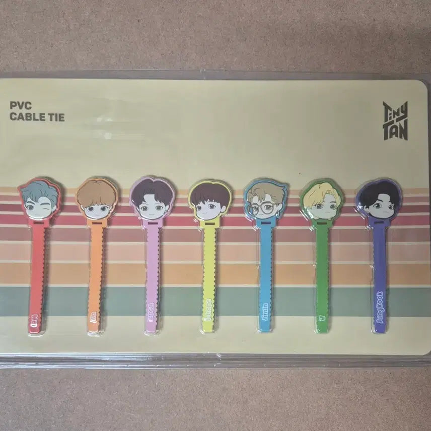 [BUNJANG] TinyTAN PVC Cable Tie Full Set / (미개봉)TinyTAN PVC 케이블 타이 풀세트