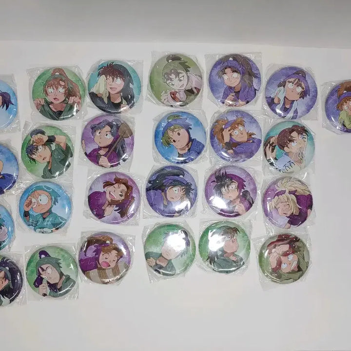 [BUNJANG] Nintama Rantaro Official Wet Illustration Badge Bundle Set / 닌타마 공식 물에젖은 일러 미개봉 뱃지 25개 일괄 가격인하