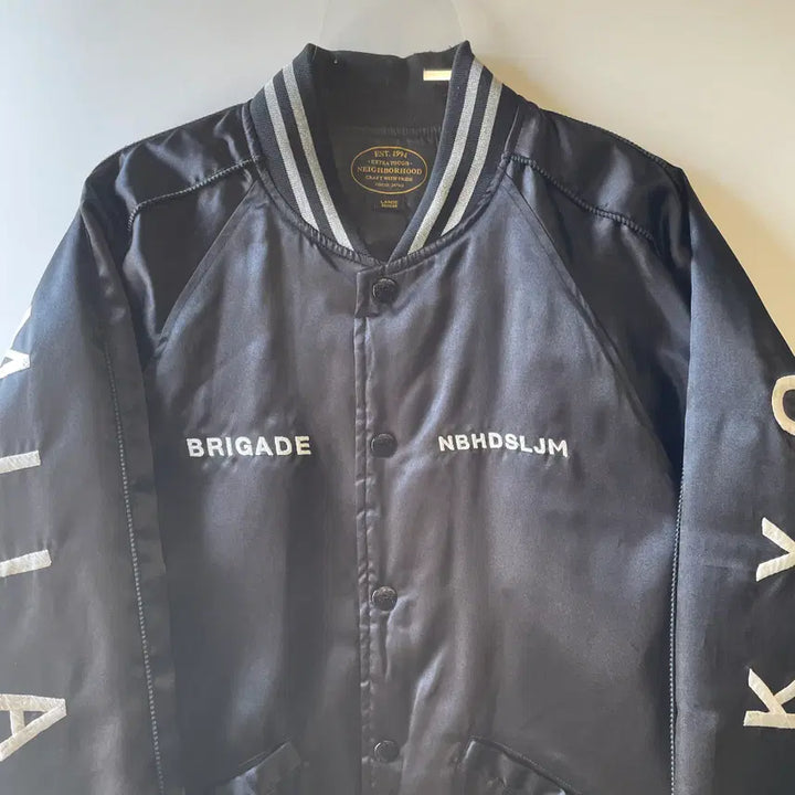 [BUNJANG] Neighborhood x Slam Jam Satin Baseball Jacket / 네이버후드 x 슬램잼 베이스볼자켓
