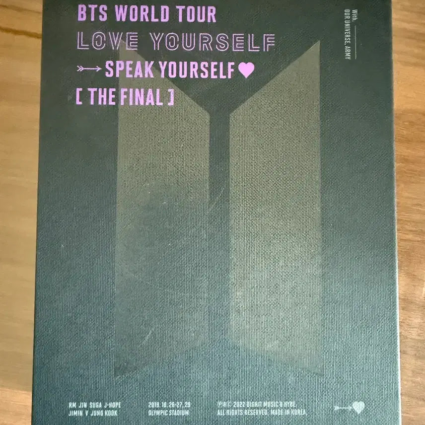 [BUNJANG] BTS Speak Yourself The Final Blu-ray / BTS 스픽콘 파이널 블루레이