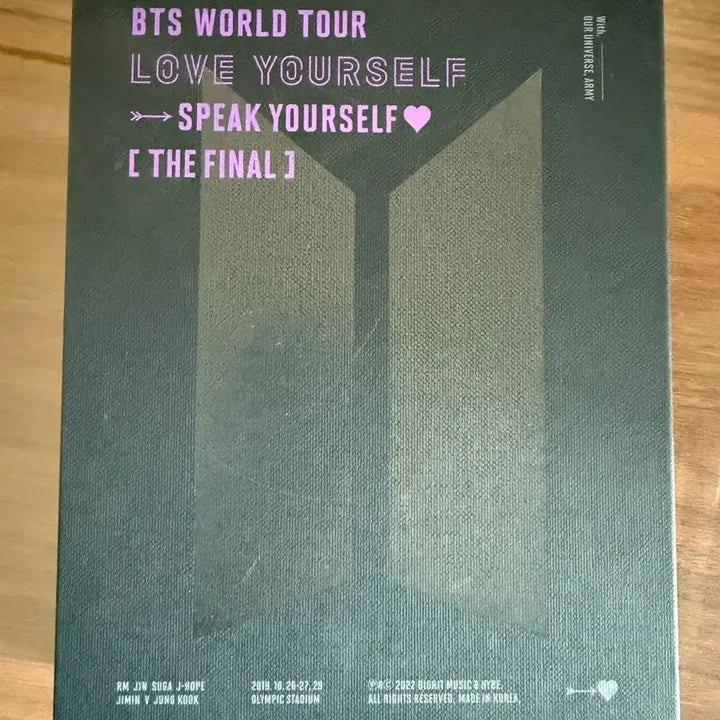 [BUNJANG] BTS Speak Yourself The Final Blu-ray / BTS 스픽콘 파이널 블루레이