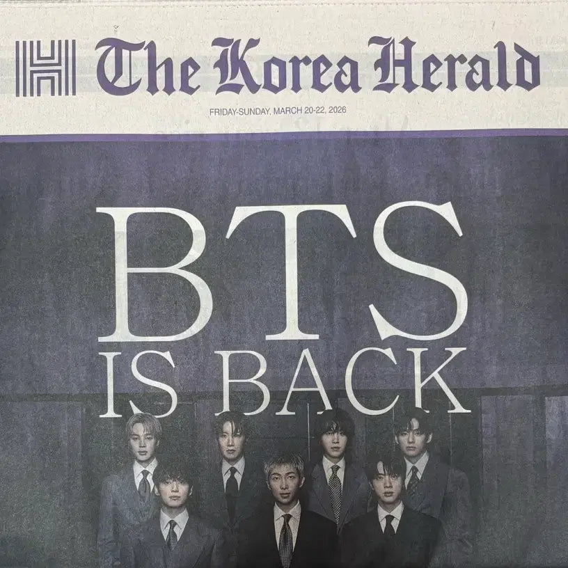 [BUNJANG] BTS Arirang Comeback Special Edition Newspaper 10-Piece Set / 무료배송)방탄 BTS 아리랑 컴백특집 특별판 신문 11종 세트