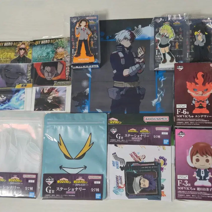 [BUNJANG] My Hero Academia Birthday Card Figure Set / 나히아 생일 카드 이어지는 마음 피규어 소프비 엔데버 우라라카 하가쿠레