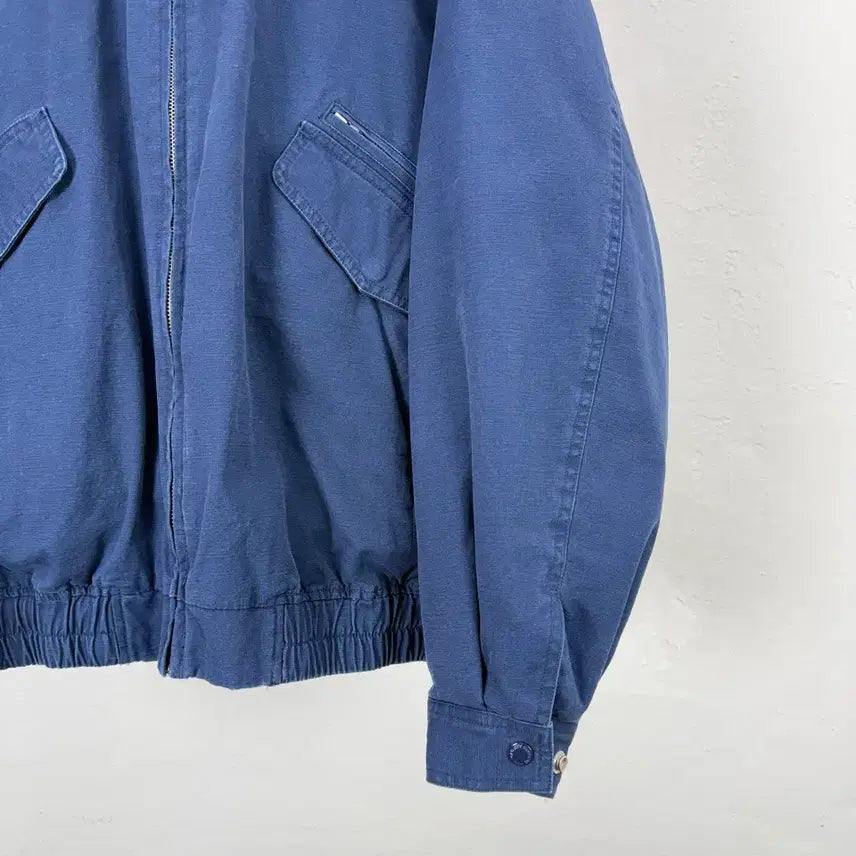 [BUNJANG] Supreme 24FW Leather Collar Utility Jacket Navy / 슈프림 24fw 레더 카라 유틸리티 자켓 네이비