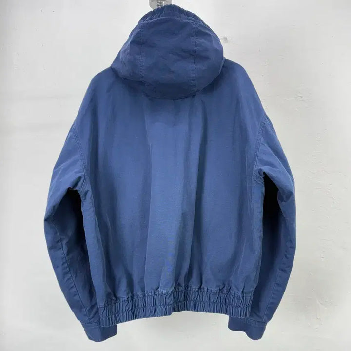 [BUNJANG] Supreme 24FW Leather Collar Utility Jacket Navy / 슈프림 24fw 레더 카라 유틸리티 자켓 네이비