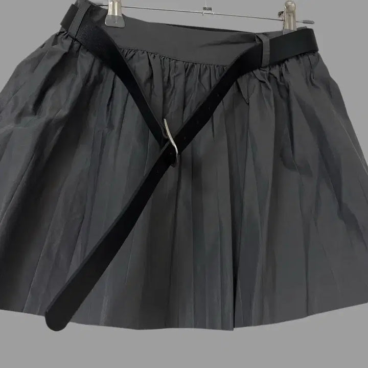 [BUNJANG] Leather Crop Top and Skirt Set / (S) 레더 크롭셋업