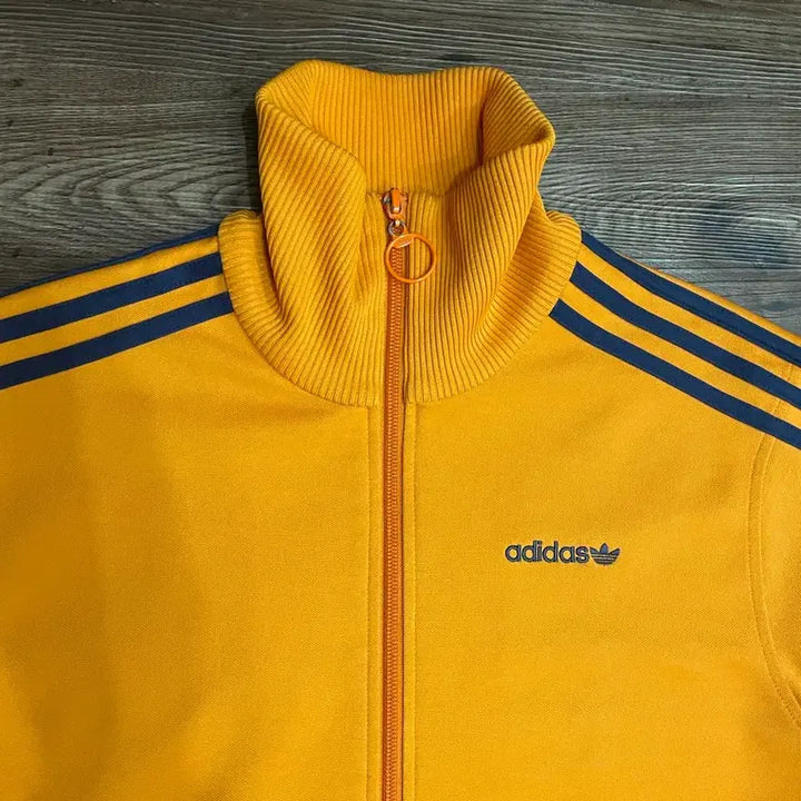 [BUNJANG] Adidas Bear Embroidered Beckenbauer Track Top Jersey / 아디다스 베어 자수 베켄바우어 트랙탑 져지 오렌지