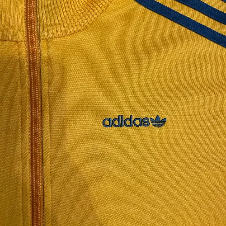 [BUNJANG] Adidas Bear Embroidered Beckenbauer Track Top Jersey / 아디다스 베어 자수 베켄바우어 트랙탑 져지 오렌지