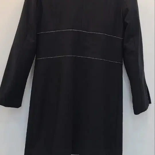 [BUNJANG] Sisley Black Stitch Coat / 시슬리 간절기코트