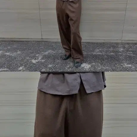 [BUNJANG] Module Pajama Pants Wool Tan Brown / [2] 머듈 파자마 팬츠 울 탄 브라운
