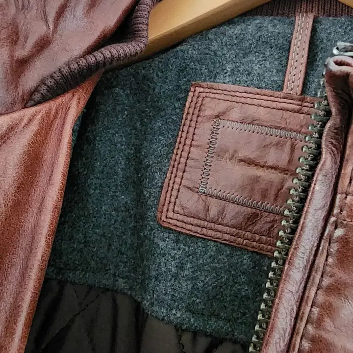 [BUNJANG] Massimo Dutti Leather Jacket / 마시모두띠 가죽 점퍼