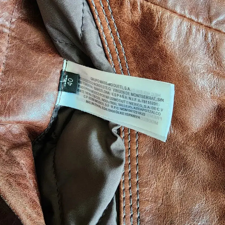 [BUNJANG] Massimo Dutti Leather Jacket / 마시모두띠 가죽 점퍼