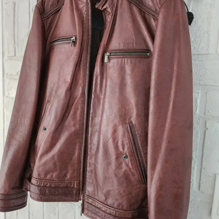 [BUNJANG] Massimo Dutti Leather Jacket / 마시모두띠 가죽 점퍼