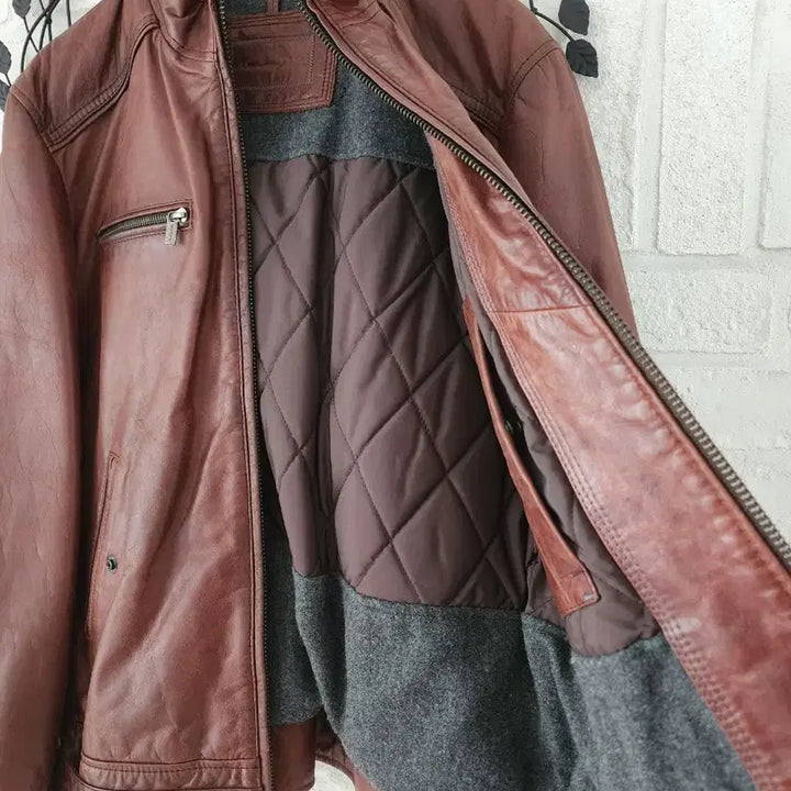 [BUNJANG] Massimo Dutti Leather Jacket / 마시모두띠 가죽 점퍼