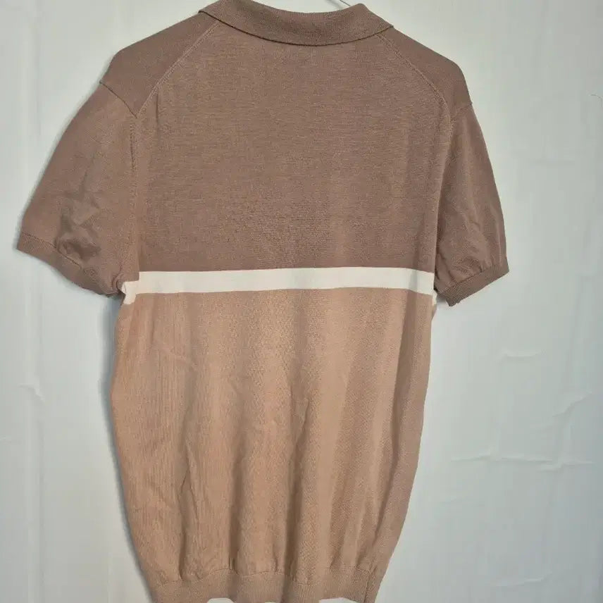 [BUNJANG] Massimo Dutti Color Block Knit Polo Shirt / 마시모두띠 배색 반팔 니트 폴로티