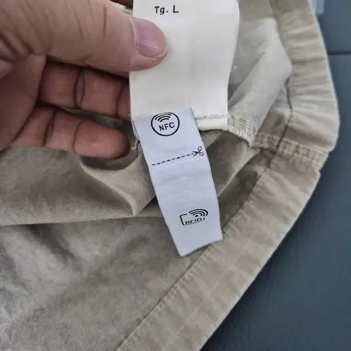 [BUNJANG] Stone Island Overshirt Sand Jacket / 23FW 스톤아일랜드 공용 기장수선 오버셔츠 M-자켓-259