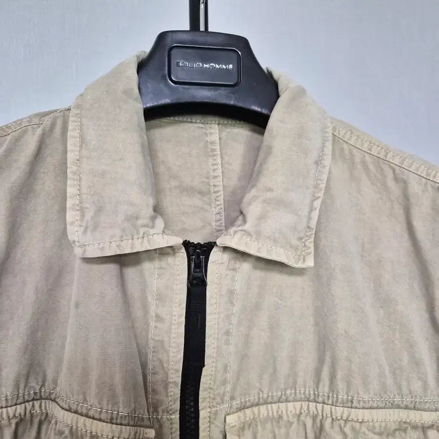 [BUNJANG] Stone Island Overshirt Sand Jacket / 23FW 스톤아일랜드 공용 기장수선 오버셔츠 M-자켓-259