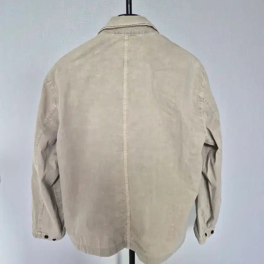 [BUNJANG] Stone Island Overshirt Sand Jacket / 23FW 스톤아일랜드 공용 기장수선 오버셔츠 M-자켓-259