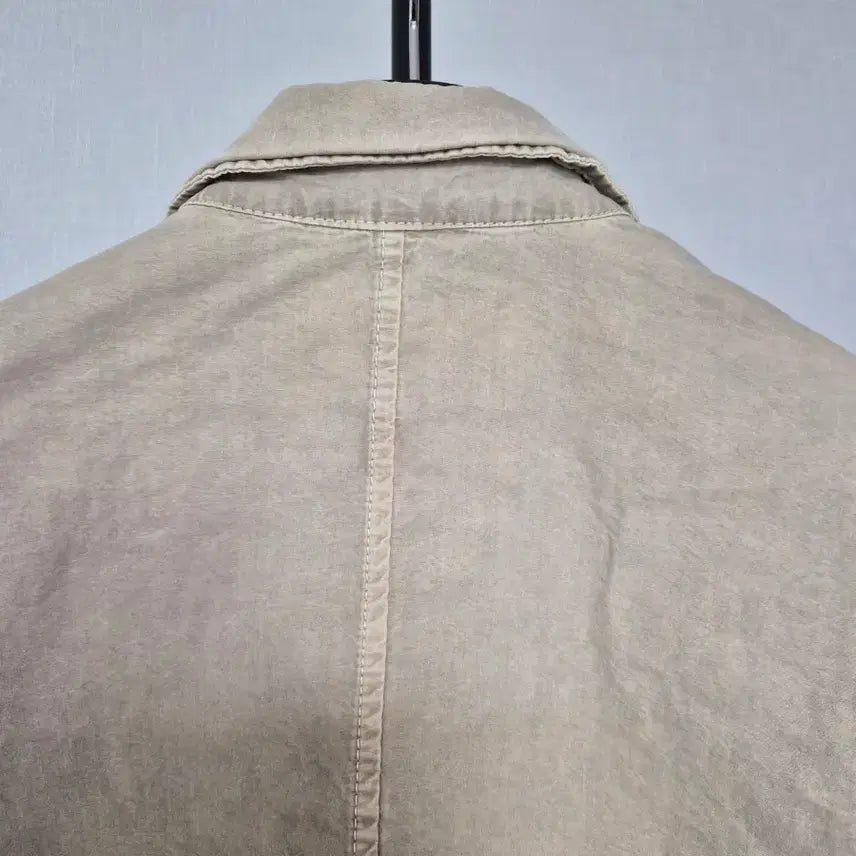 [BUNJANG] Stone Island Overshirt Sand Jacket / 23FW 스톤아일랜드 공용 기장수선 오버셔츠 M-자켓-259