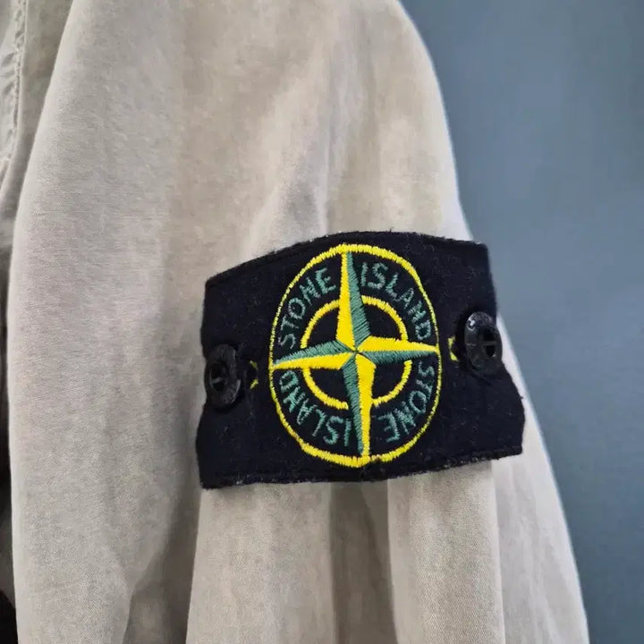 [BUNJANG] Stone Island Overshirt Sand Jacket / 23FW 스톤아일랜드 공용 기장수선 오버셔츠 M-자켓-259